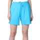 Generic Women's Cotton Solid Above Knee Shorts (SkyBlue)