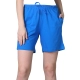 Generic Women's Cotton Solid Above Knee Shorts (Blue)