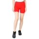 Generic Women's Cotton Blended Solid Above Knee Sports Shorts (Red) Generic Women's Cotton Blended Solid Above Knee Sports Shorts (Red)