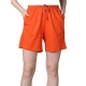 Generic Women's Cotton Solid Above Knee Shorts (Rust)