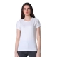 Generic Women's Cotton Blended Solid U-Neck Half Sleeve T-Shirt (White) Generic Women's Cotton Blended Solid U-Neck Half Sleeve T-Shirt (White)
