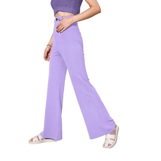 Generic Women's Polyester Cow Pattern Pant (Pruple)