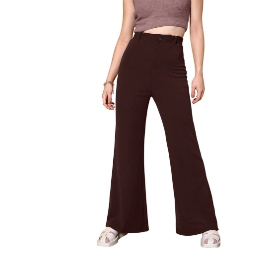 Generic Women's Polyester Cow Pattern Pant (Coffee) Generic Women's Polyester Cow Pattern Pant (Coffee)