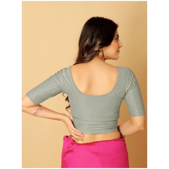 Generic Pack Of_2 Women's Hosiery Short Sleeves Round Neck Non-Padded Blouse (Grey)