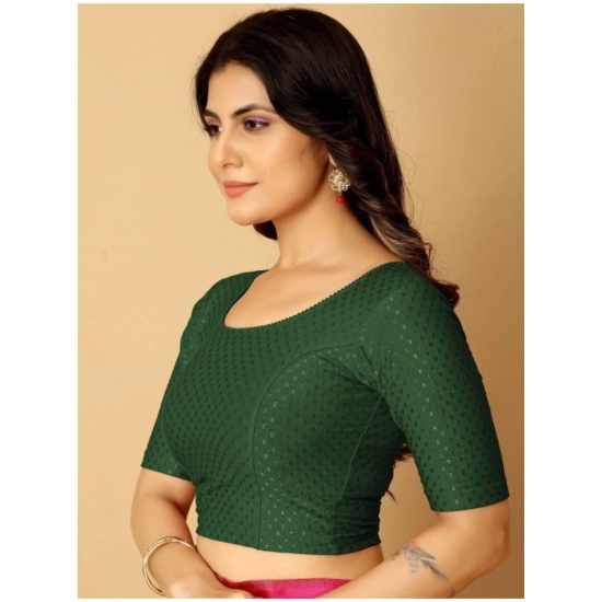 Generic Pack Of_2 Women's Hosiery Short Sleeves Round Neck Non-Padded Blouse (Green)