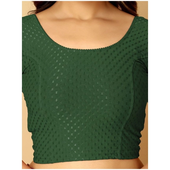Generic Pack Of_2 Women's Hosiery Short Sleeves Round Neck Non-Padded Blouse (Green)