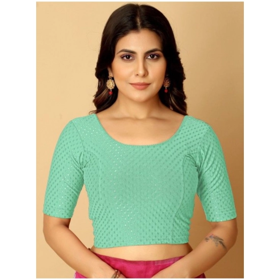 Generic Pack Of_2 Women's Hosiery Short Sleeves Round Neck Non-Padded Blouse (Teal)