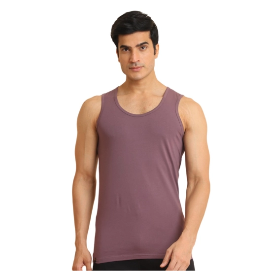 Generic Men's Casual Cotton Solid Round Neck Sleeveless Vest (Berry) Generic Men's Casual Cotton Solid Round Neck Sleeveless Vest (Berry)