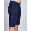 Generic Men's Casual Cotton Solid Knee Length Cargo Shorts (Navy)