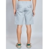 Generic Men's Casual Cotton Solid Knee Length Cargo Shorts (Grey)