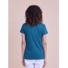Generic Women's Casual Cotton Printed Half Sleeve Round Neck T-Shirt (BottelGreen)