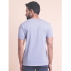 Generic Men's Casual Cotton Solid Half Sleeve V Neck T-Shirt (Purple)