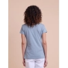 Generic Women's Casual Cotton Printed Half Sleeve Round Neck T-Shirt (Teegrey)