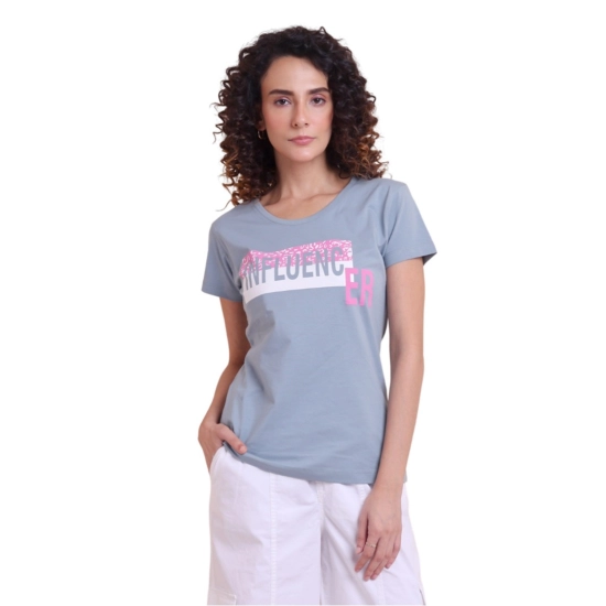 Generic Women's Casual Cotton Printed Half Sleeve Round Neck T-Shirt (Teegrey) Generic Women's Casual Cotton Printed Half Sleeve Round Neck T-Shirt (Teegrey)