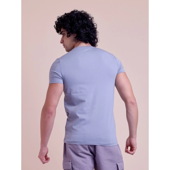 Generic Men's Casual Cotton Solid Half Sleeve Round Neck T-Shirt (Purple) Generic Men's Casual Cotton Solid Half Sleeve Round Neck T-Shirt (Purple)
