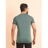 Generic Men's Casual Nylon Solid Half Sleeve Round Neck T-Shirt (Green)