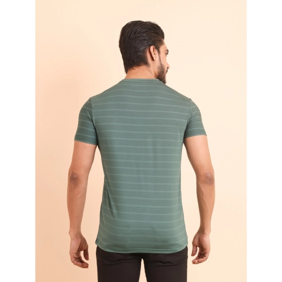 Generic Men's Casual Nylon Solid Half Sleeve Round Neck T-Shirt (Green) Generic Men's Casual Nylon Solid Half Sleeve Round Neck T-Shirt (Green)