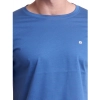 Generic Men's Casual Cotton Solid Half Sleeve Round Neck T-Shirt (Blue)