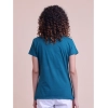 Generic Women's Casual Cotton Printed Half Sleeve Round Neck T-Shirt (BottelGreen)