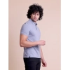 Generic Men's Casual Cotton Solid Half Sleeve Polo Neck T-Shirt (Teegrey)