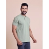 Generic Men's Casual Cotton Solid Half Sleeve Mandarin Collar T-Shirt (Newsage) Generic Men's Casual Cotton Solid Half Sleeve Mandarin Collar T-Shirt (Newsage)