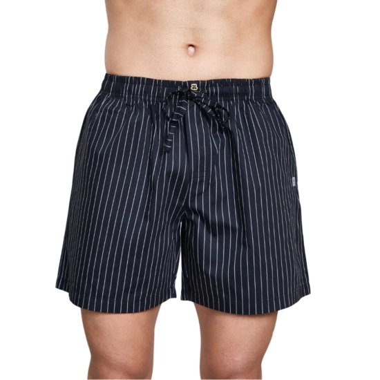 Generic Men's Casual Cotton Checkred Above Knee Boxer Shorts (Black) Generic Men's Casual Cotton Checkred Above Knee Boxer Shorts (Black)