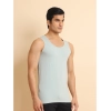 Generic Men's Casual Cotton Solid Round Neck Sleeveless Vest (Grey)