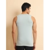 Generic Men's Casual Cotton Solid Round Neck Sleeveless Vest (Grey)