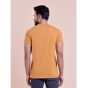 Generic Men's Casual Cotton Solid Half Sleeve Round Neck T-Shirt (Brown)