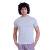 Generic Men's Casual Cotton Solid Half Sleeve Round Neck T-Shirt (Grey) Generic Men's Casual Cotton Solid Half Sleeve Round Neck T-Shirt (Grey)