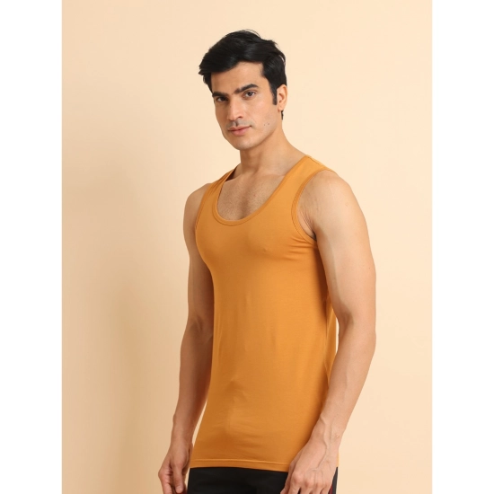 Generic Men's Casual Cotton Solid Round Neck Sleeveless Vest (Brown) Generic Men's Casual Cotton Solid Round Neck Sleeveless Vest (Brown)