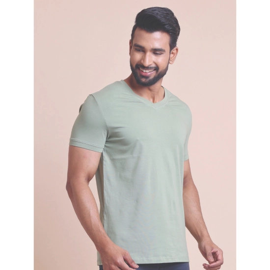 Generic Men's Casual Cotton Solid Half Sleeve V Neck T-Shirt (Newsage) Generic Men's Casual Cotton Solid Half Sleeve V Neck T-Shirt (Newsage)