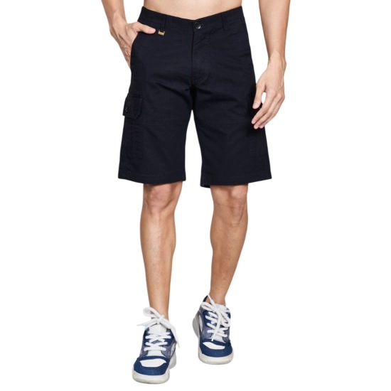 Generic Men's Casual Cotton Solid Knee Length Cargo Shorts (Black) Generic Men's Casual Cotton Solid Knee Length Cargo Shorts (Black)