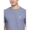 Generic Men's Casual Nylon Solid Half Sleeve Round Neck T-Shirt (Grey)