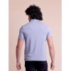 Generic Men's Casual Cotton Solid Half Sleeve Polo Neck T-Shirt (Teegrey)