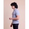 Generic Men's Casual Cotton Solid Half Sleeve Polo Neck T-Shirt (Teegrey)