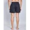 Generic Men's Casual Cotton Checkred Above Knee Boxer Shorts (Black)