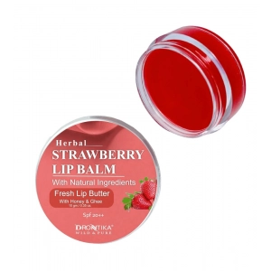 Generic Unisex Herbal Dark And Chapped Lips Strawberry Lip Balm (10gm)