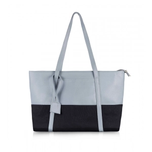 Generic Women's Faux Leather Large Shoulder Zipper Handbag (Light Blue) Generic Women's Faux Leather Large Shoulder Zipper Handbag (Light Blue)