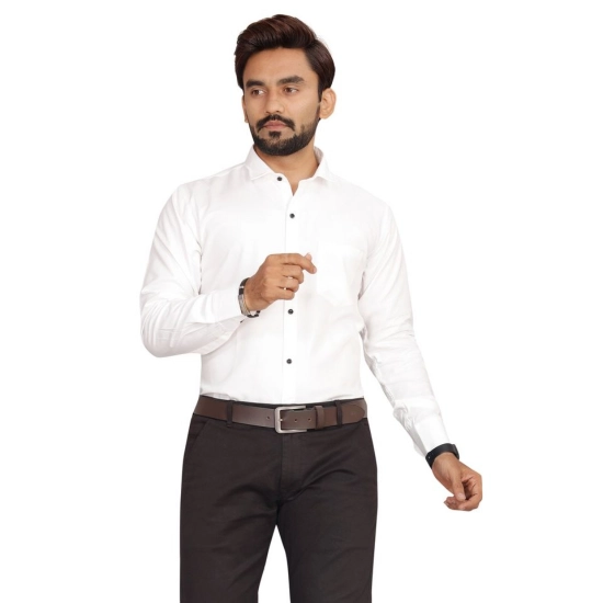 Generic Men's Casual Cotton Solid Full Sleeve Shirt (White) Generic Men's Casual Cotton Solid Full Sleeve Shirt (White)