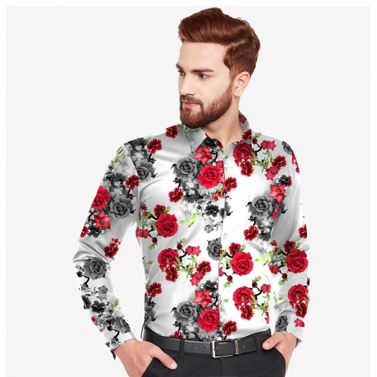 Generic Men's Casual Viscose Rayon Printed Full Sleeve Collar Shirt (Multicolor) Generic Men's Casual Viscose Rayon Printed Full Sleeve Collar Shirt (Multicolor)