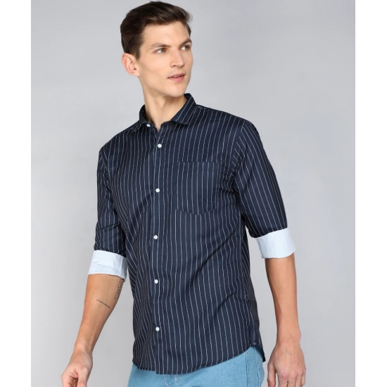 Generic Men's Casual Viscose Rayon Striped Full Sleeve Collar Shirt (Light Blue) Generic Men's Casual Viscose Rayon Striped Full Sleeve Collar Shirt (Light Blue)