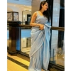 Generic Women's Banarasi Silk Woven Saree With Unstitched Blouse 5.5Mtr (Teal)