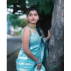 Generic Women's Banarasi Silk Woven Saree With Unstitched Blouse 5.5Mtr (Sky Blue)