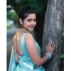 Generic Women's Banarasi Silk Woven Saree With Unstitched Blouse 5.5Mtr (Sky Blue)