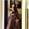 Generic Women's Banarasi Silk Woven Saree With Unstitched Blouse 5.5Mtr (Black)