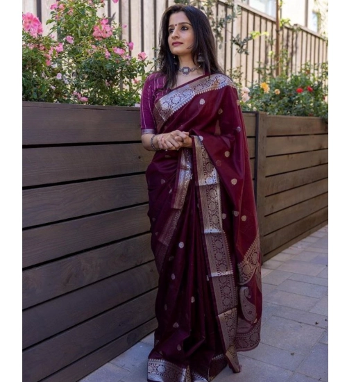 Generic Women's Cotton Printed Saree With Unstitched Blouse 5.5Mtr (Wine) Generic Women's Cotton Printed Saree With Unstitched Blouse 5.5Mtr (Wine)