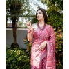 Generic Women's Banarasi Silk Woven Saree With Unstitched Blouse 5.5Mtr (Pink)