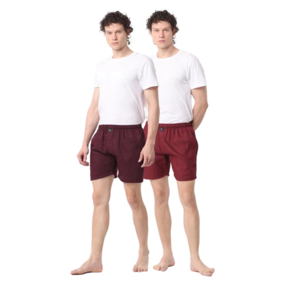 Generic Pack_of_2 Men's Polycotton Solid Boxer Shorts (Multicolor) Generic Pack_of_2 Men's Polycotton Solid Boxer Shorts (Multicolor)