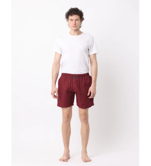 Generic Pack_of_2 Men's Polycotton Solid Boxer Shorts (Multicolor)